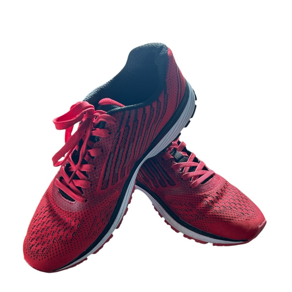 Red tennis shoes